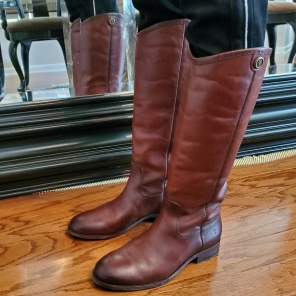 frye women's melissa button 2 tall leather boots